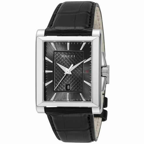 グッチ GUCCI  レクタングル YA138406 腕時計 メンズ ブラック クオーツ アナログ 並行輸入品